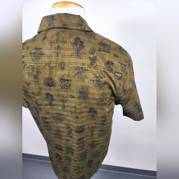 NWT 5.11 Men's Green 206 Vay-Camo Shirt, sz MD - Picture 14 of 14